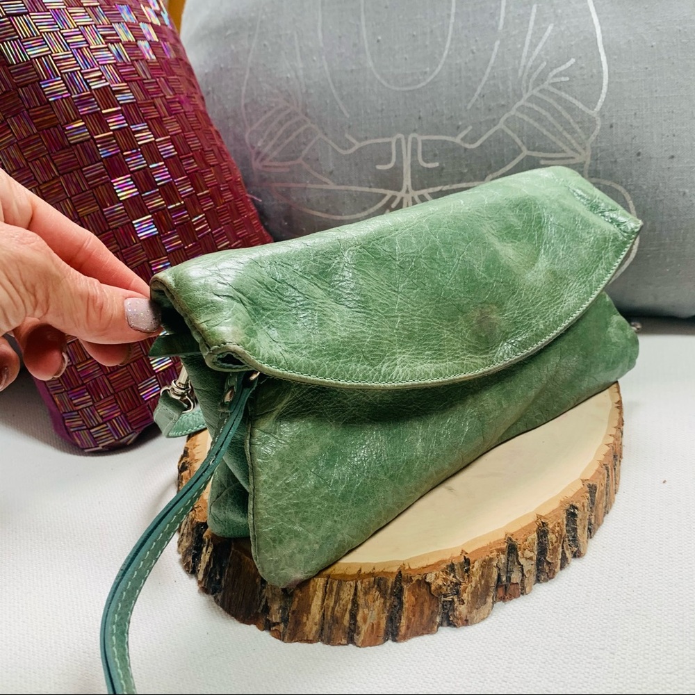 Gianni Chiarini foldover clutch shoulder bag Italy